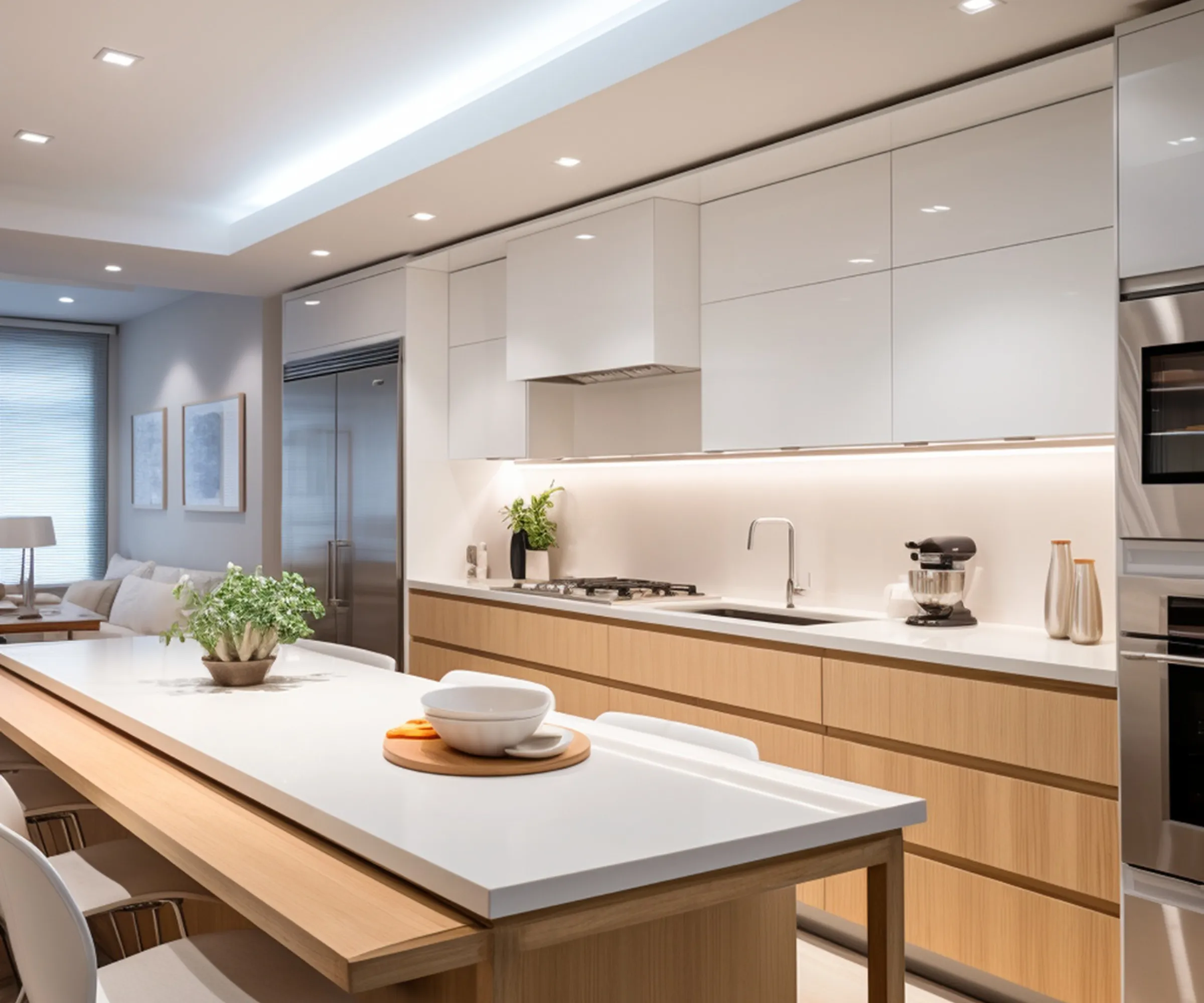 Modern sleek kitchen design